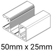 Knotwood Post 1 Way 50mm x 25mm - 6500mm